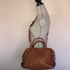 Madewell Kensington in English Saddle Satchel NWOT